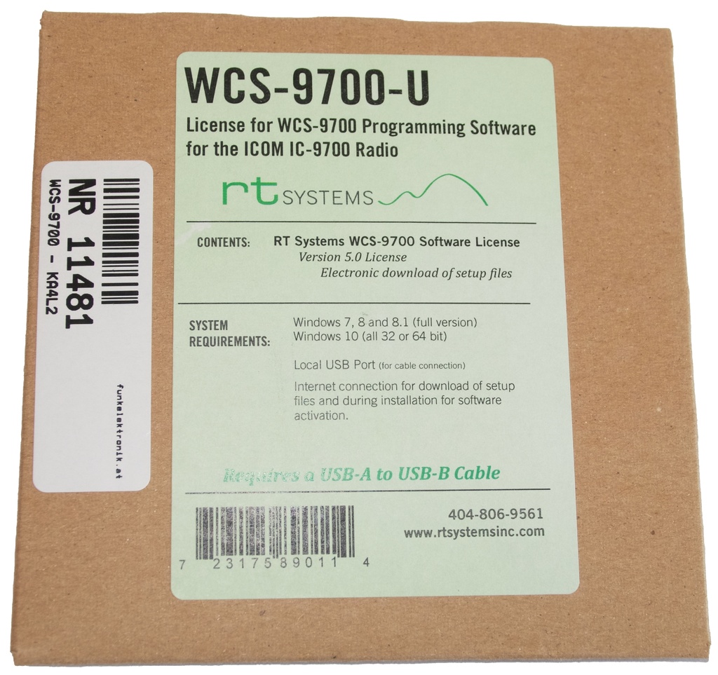 WCS-9700 Programming Software