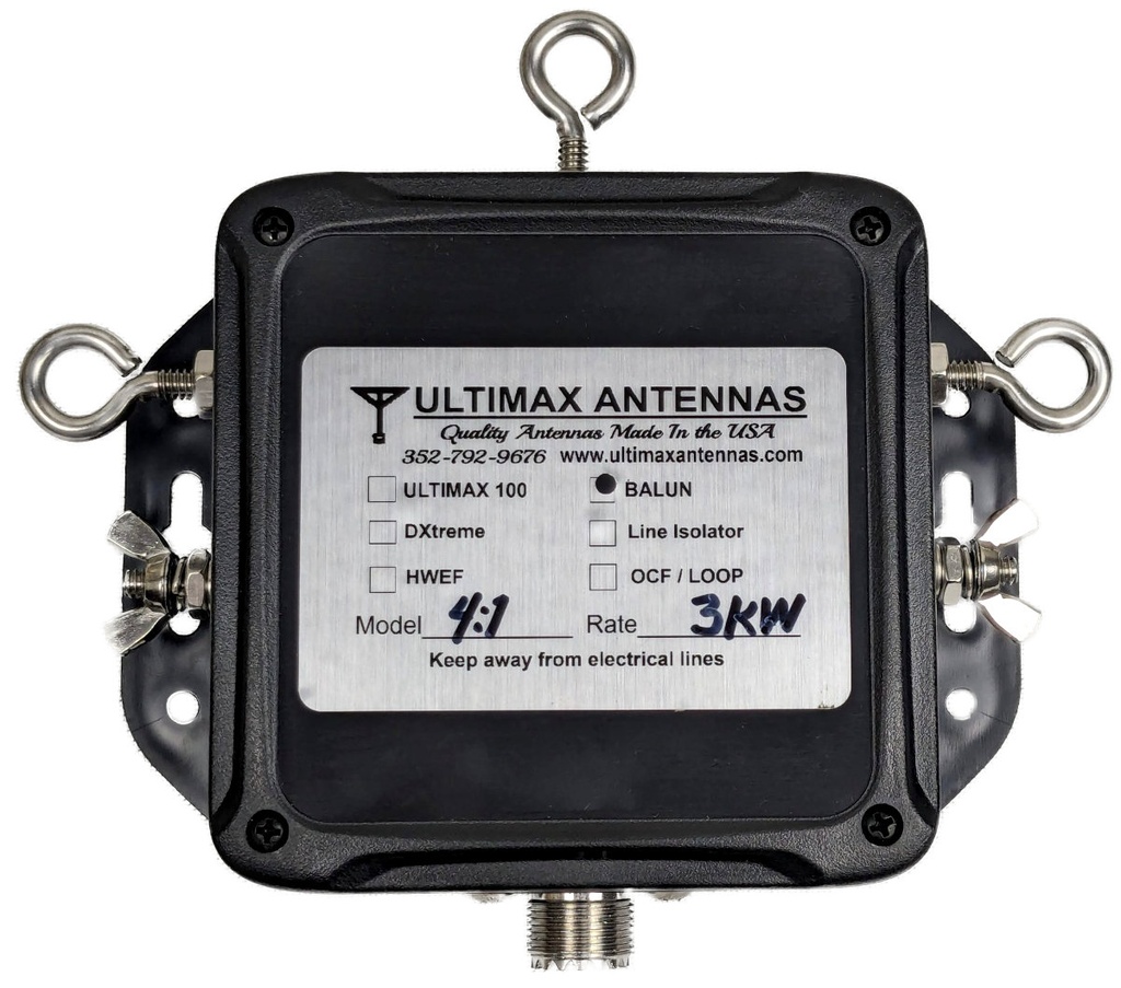 ULTIMAX 4:1, 3KW Current Balun