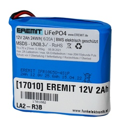 [17010] EREMIT 12V 2Ah LiFePO4